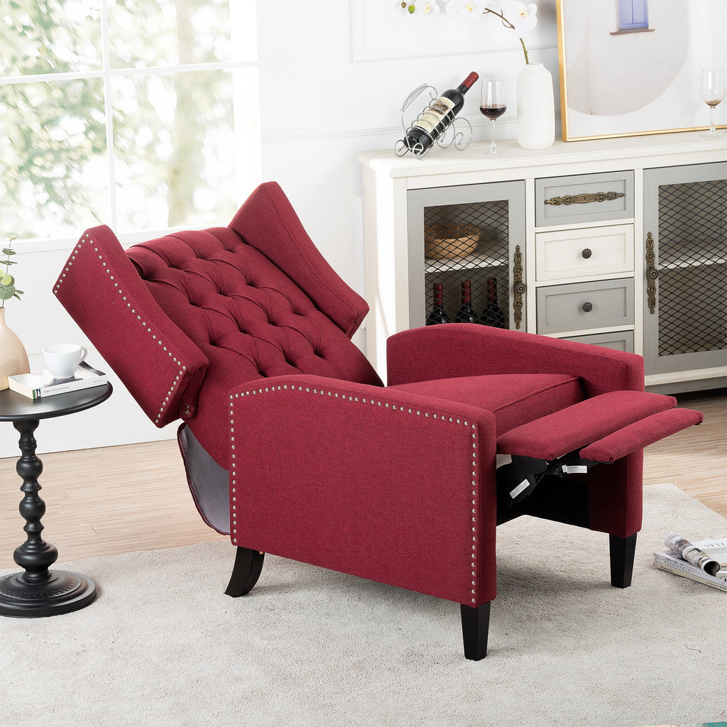 27" Wide Manual Wing Chair Recliner D9358