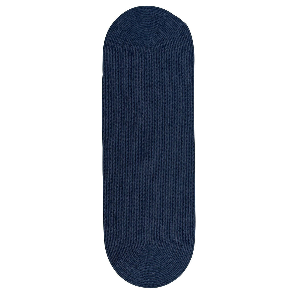 Nautical Blue Oval Reversible Runner X86086