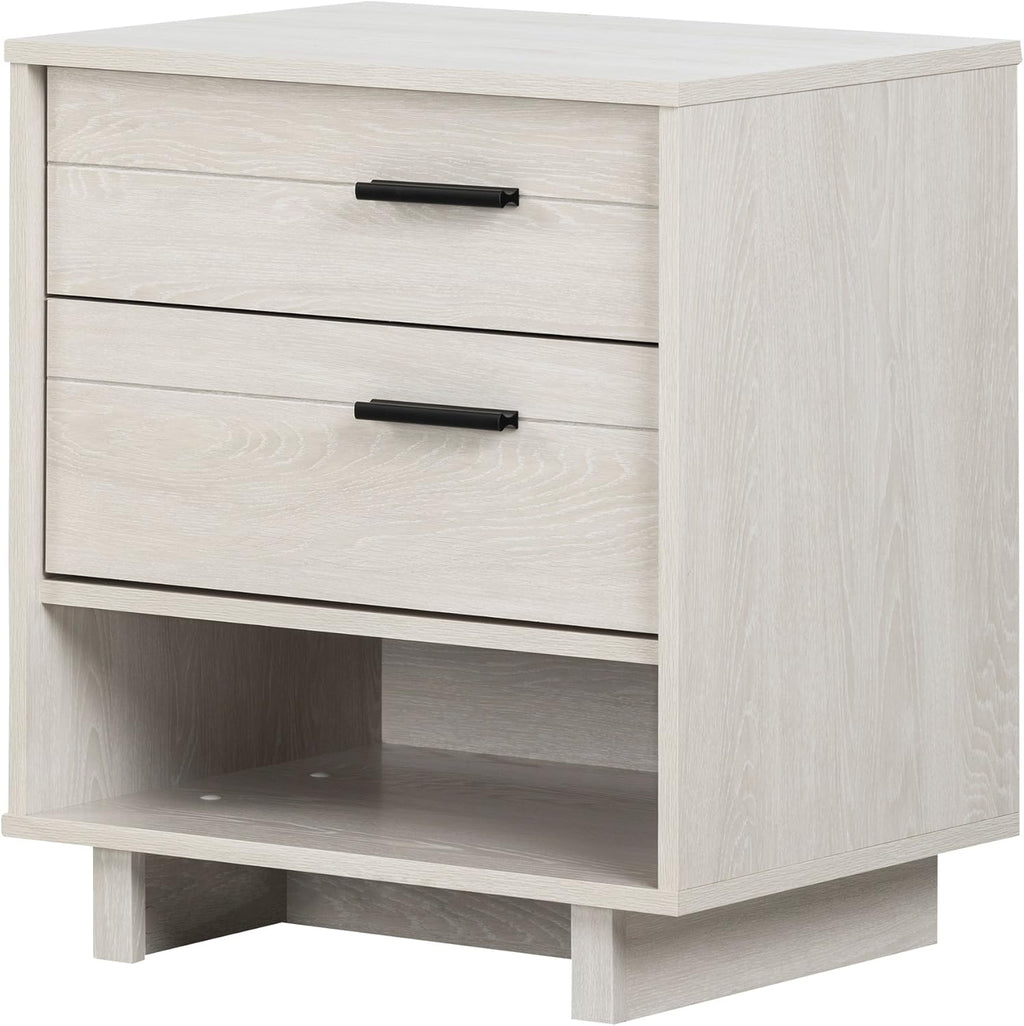 Winter Oak Nightstand with Cord Catcher P4693