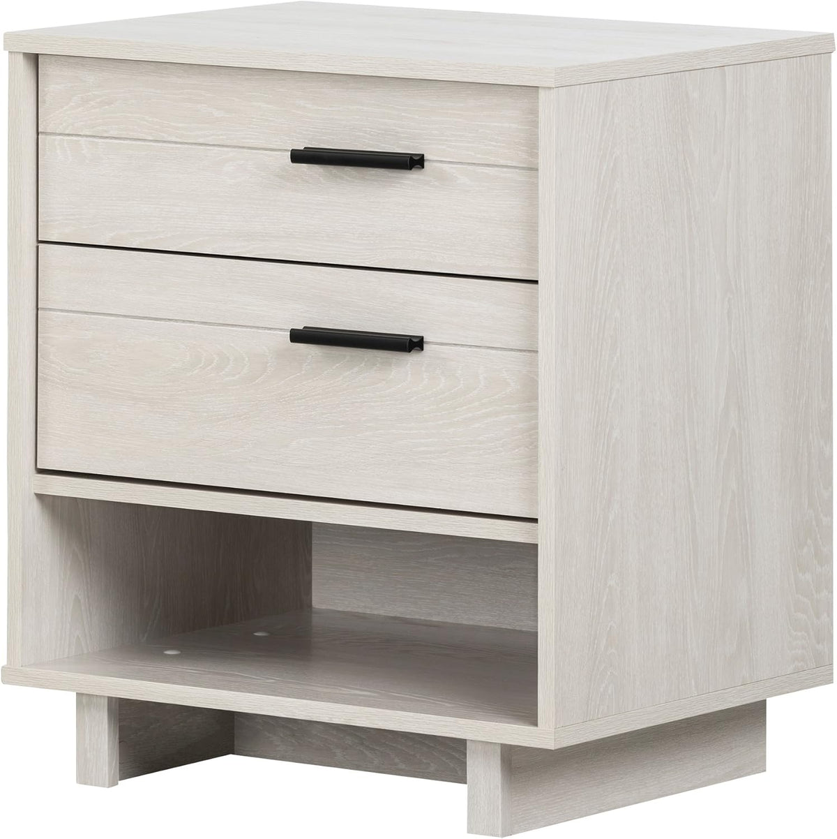 Winter Oak Nightstand with Cord Catcher P4693
