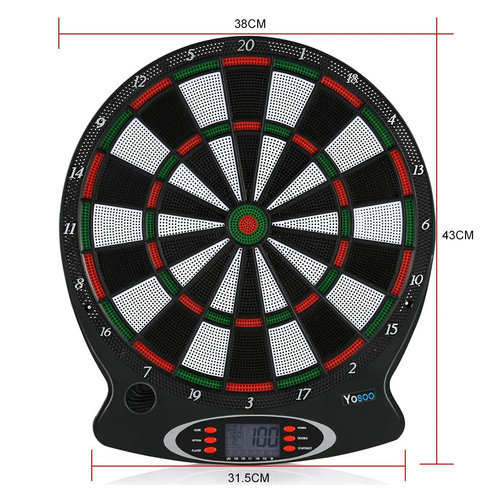 Electronic Hanging Dartboard with 6pcs Darts A369785