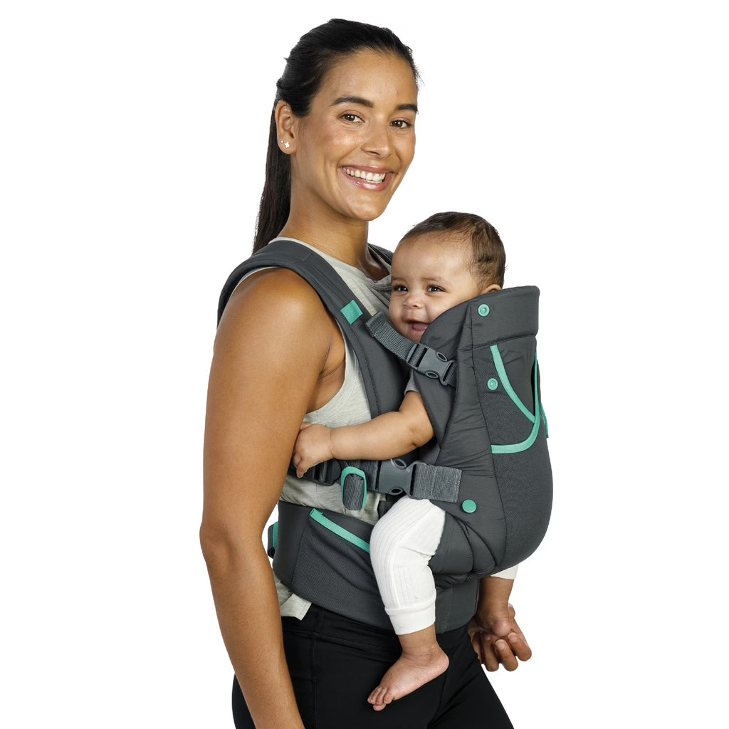 Gray Multi-Pocket Baby Carrier S842