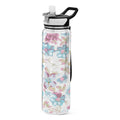 Blue Colorful Flowers 32oz Tritan Leakproof Sports Bottle U3858