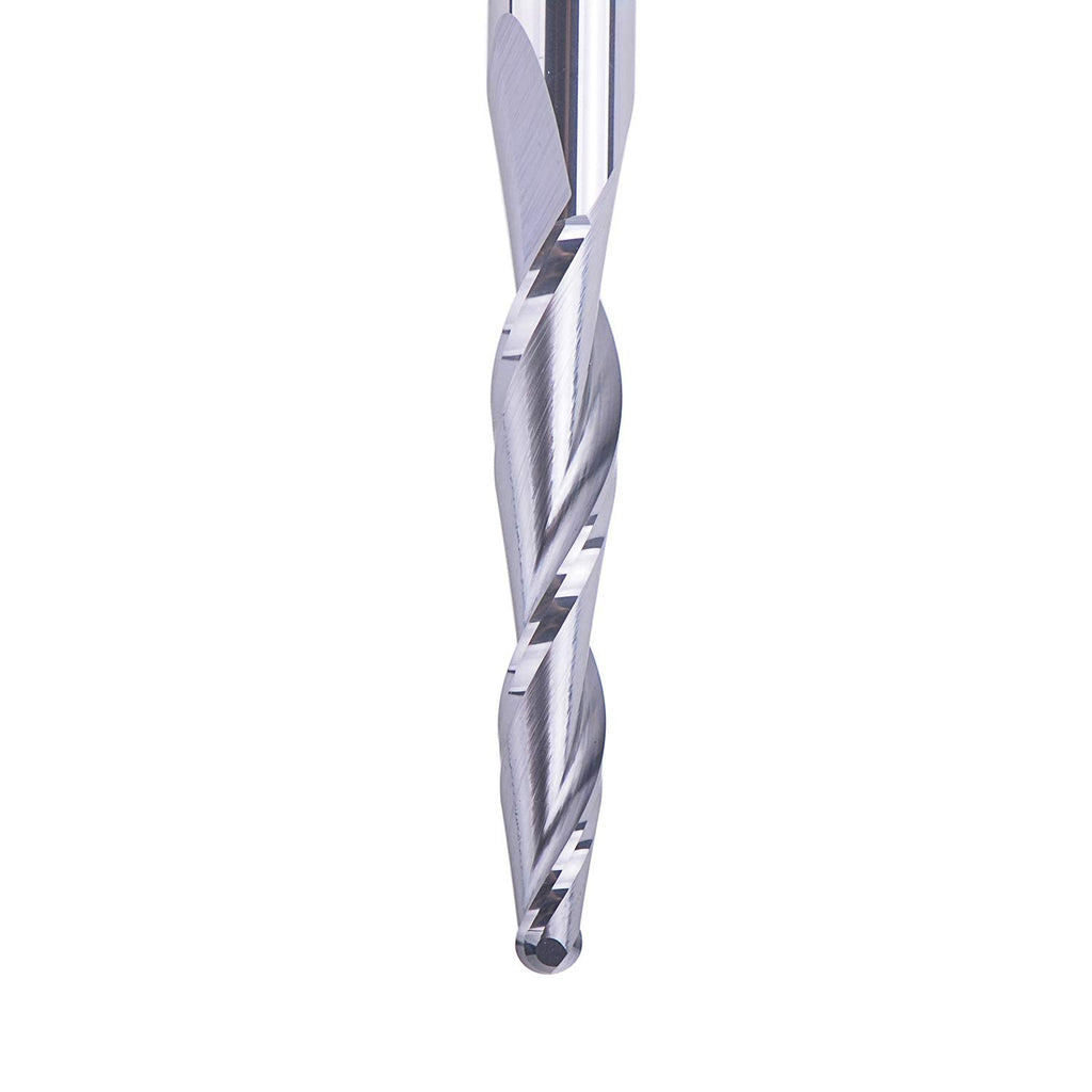 4Pcs Tapered End Mill Set 1/4 Shank 3 OVL Radius 4.0MM Tips Diameter CNC Router Bits W86777