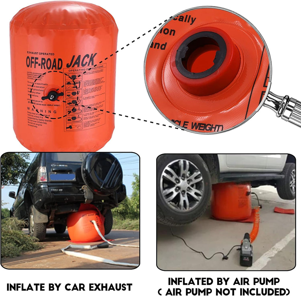 4T Exhaust Air Jack Inflatable Car Jack for Vehicle SUV Truck Y999