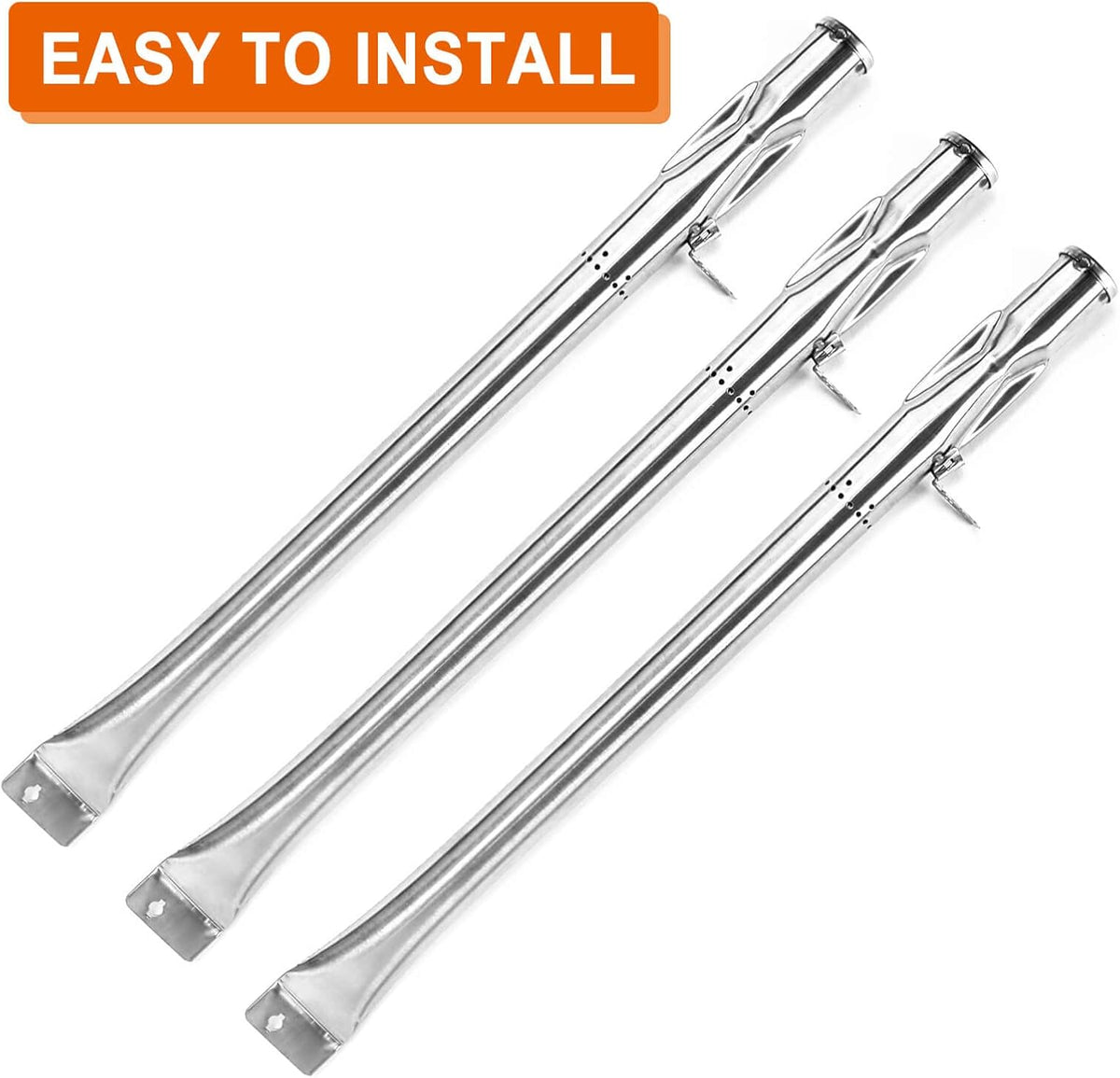 Stainless Steel Grill Burner with Porcelain-Enameled Heat Plate W167107