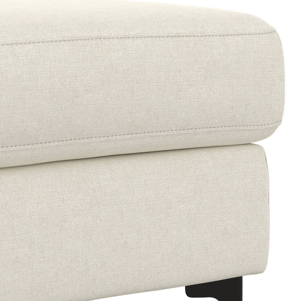Ava Ottoman in Tightly Woven Performance Fabric F5577