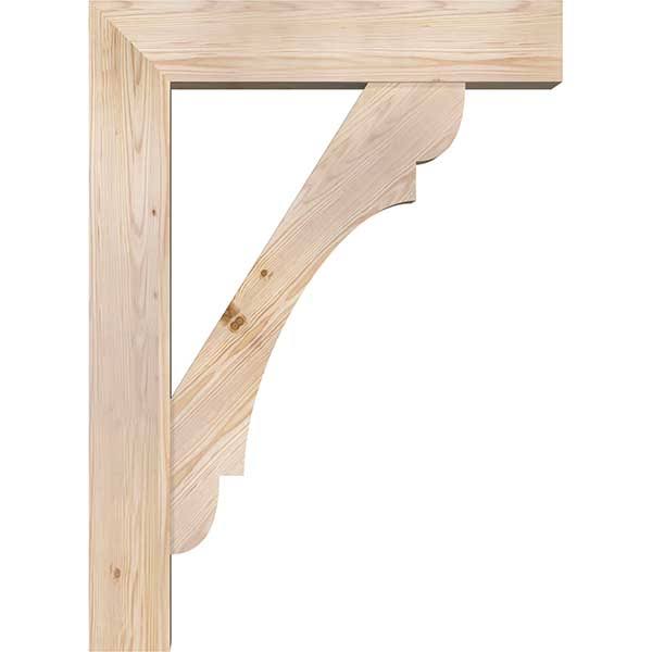 Douglas Fir Smooth Bracket with Offset Brace H790