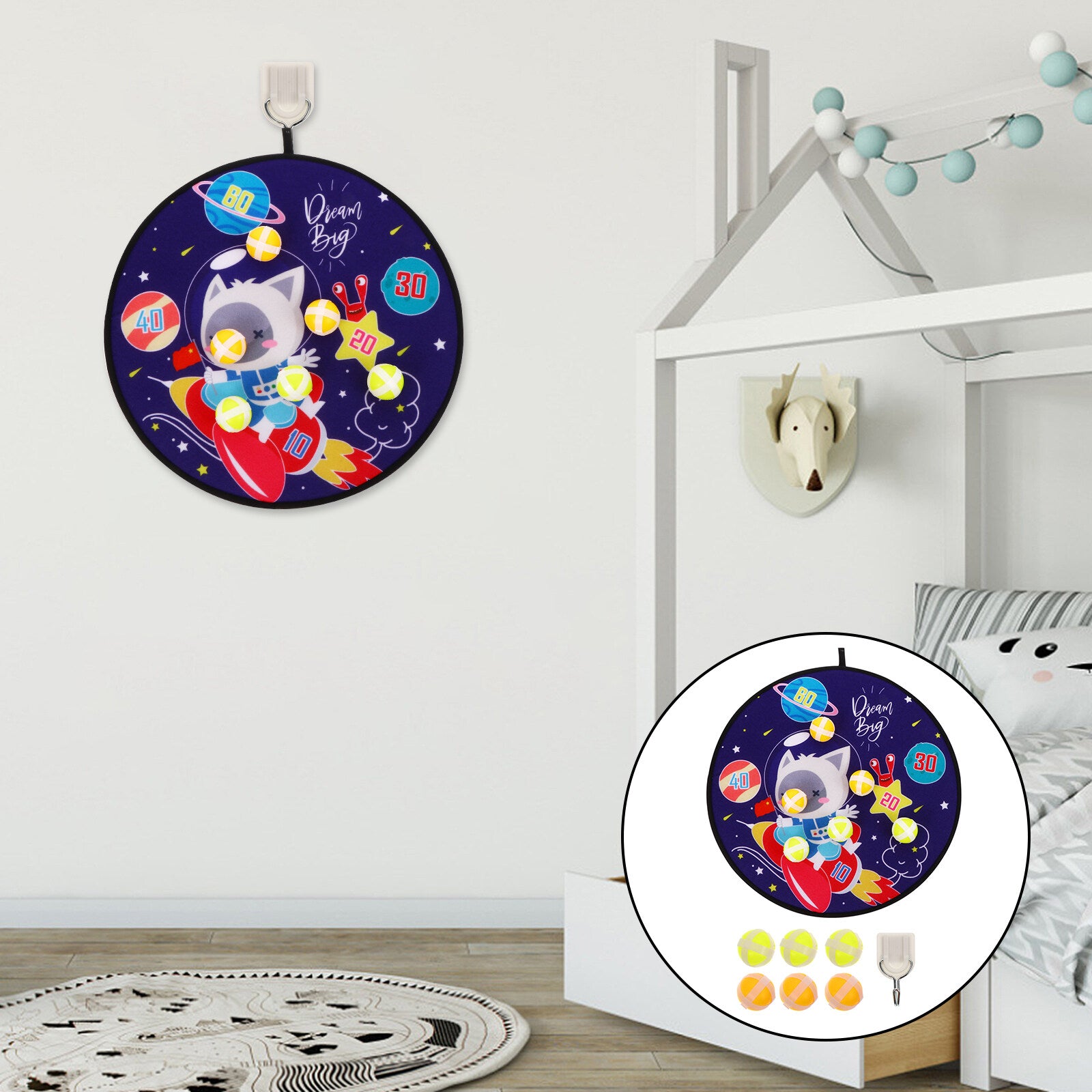 Dart Board Toy with Balls G2663