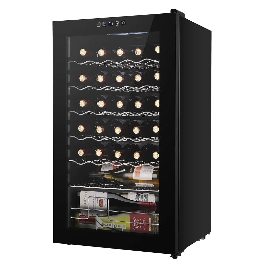 Black 34 Bottle Electronic Wine Cabinet X803