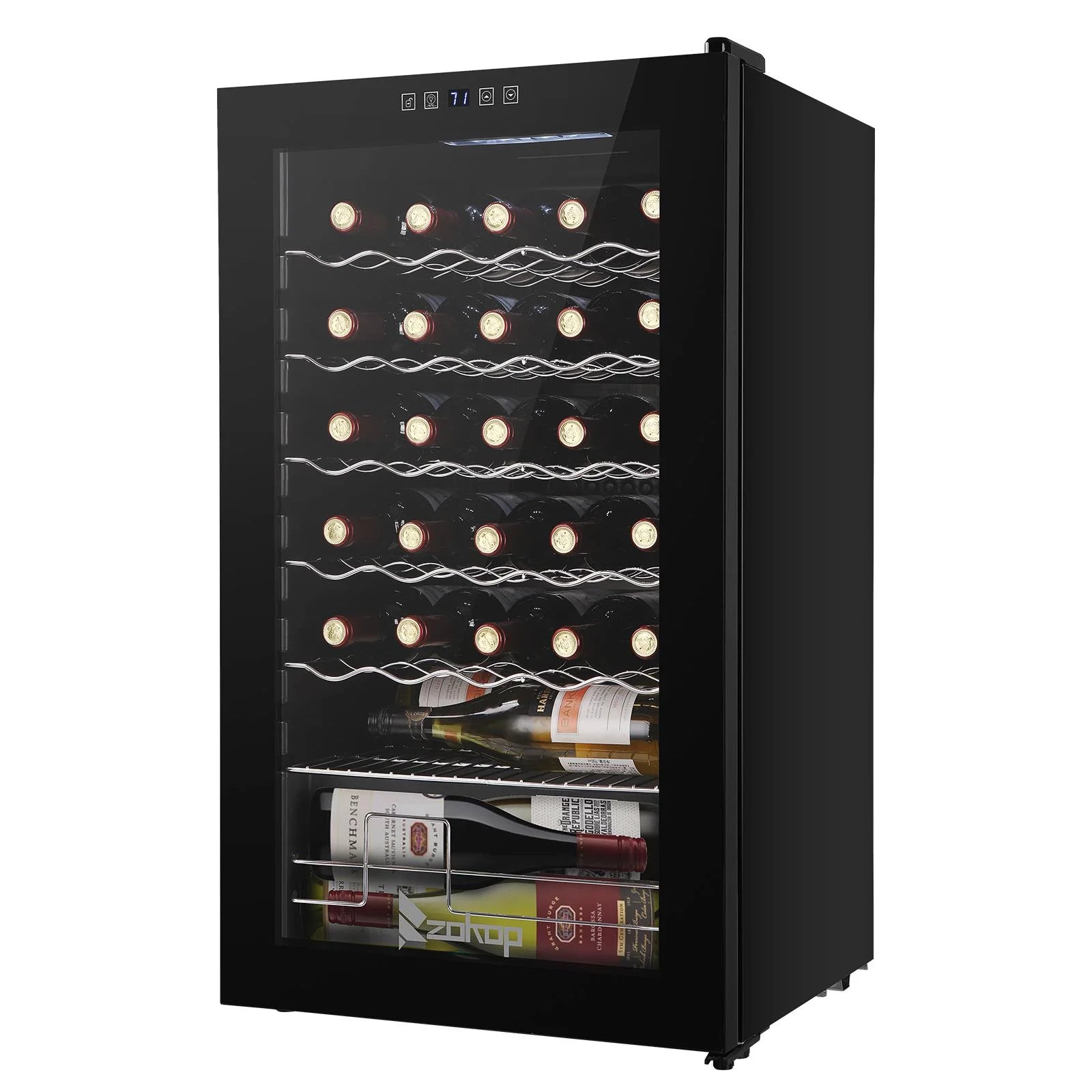 Black 34 Bottle Electronic Wine Cabinet X803