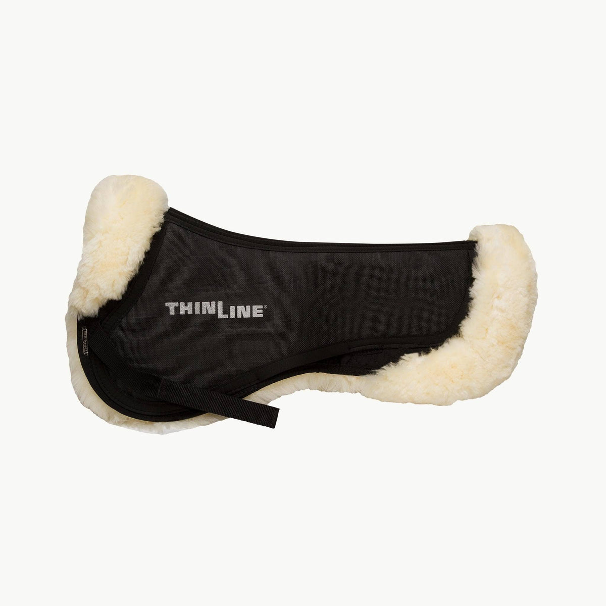 Black Large Sheepskin Half Saddle Pad N359485