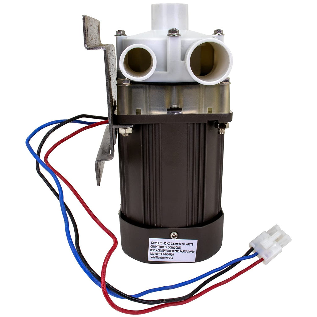 Ice Machine Motor Replacement with Mounting Plate and 14 inch Cable U9657