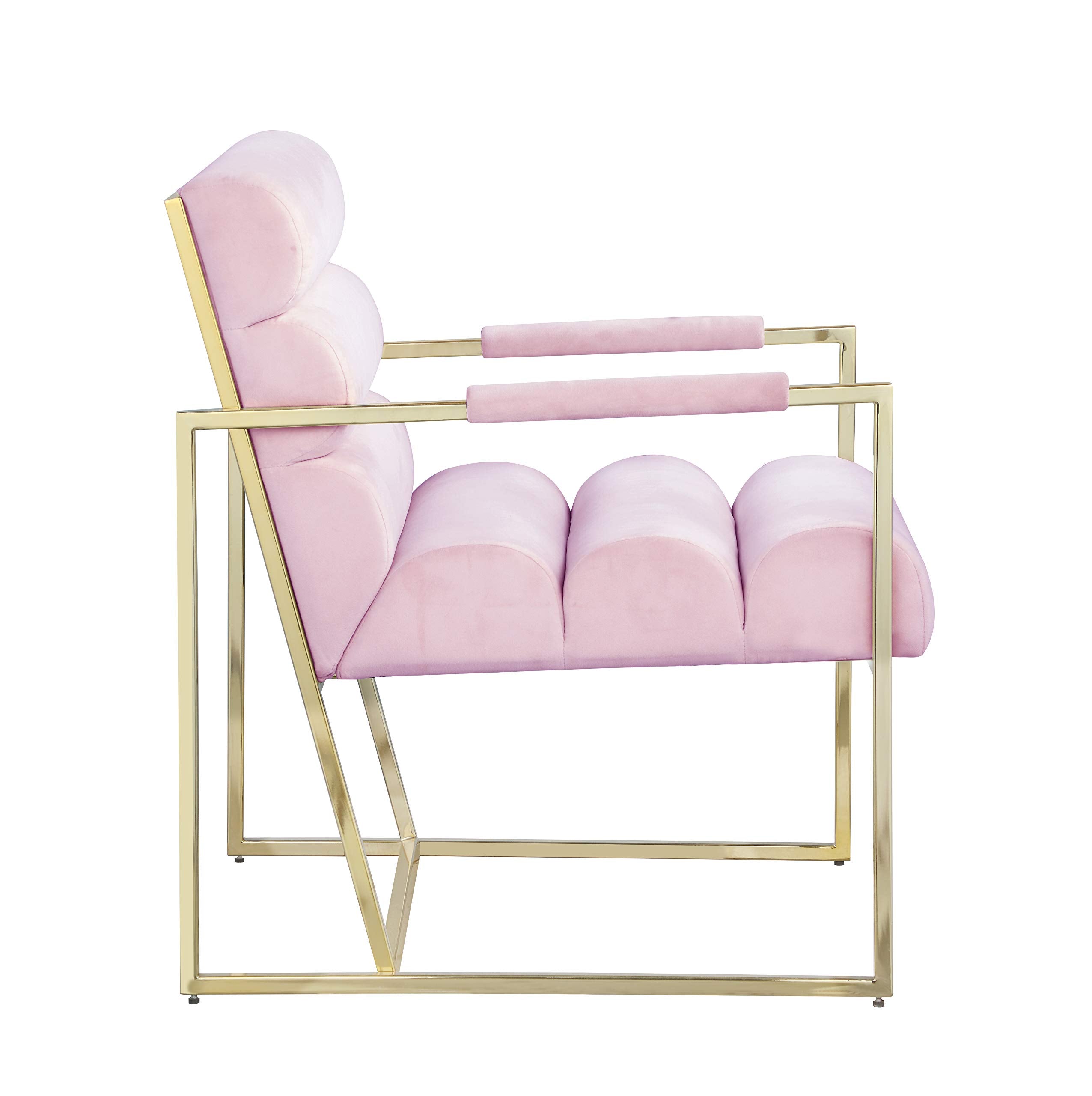 Pink Velvet Lounge Chair T600