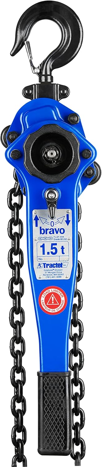 3/4 Ton Capacity Lever Chain Hoist with 10 ft Lift G328595