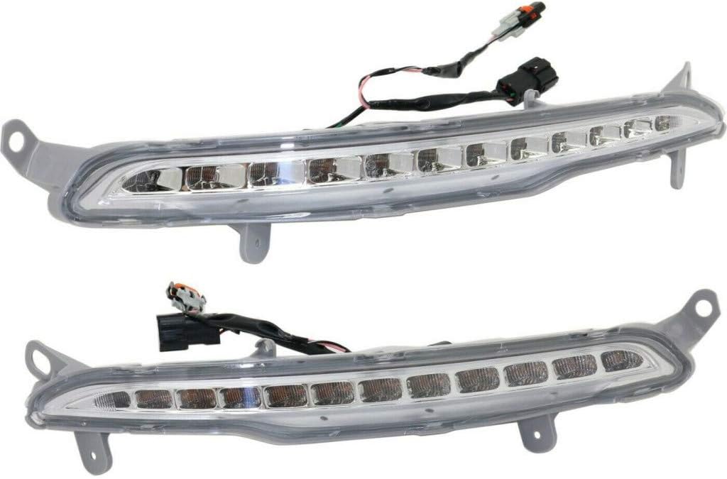 Daytime Running Lights Assembly for KIA Optima 2012-2013 SX Model Pair Q78060