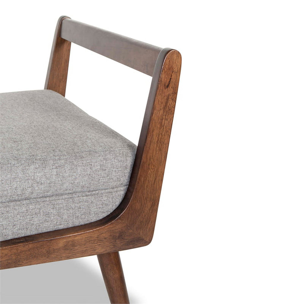 2 Piece Poppy Bench Set in Gray and Brown E3982