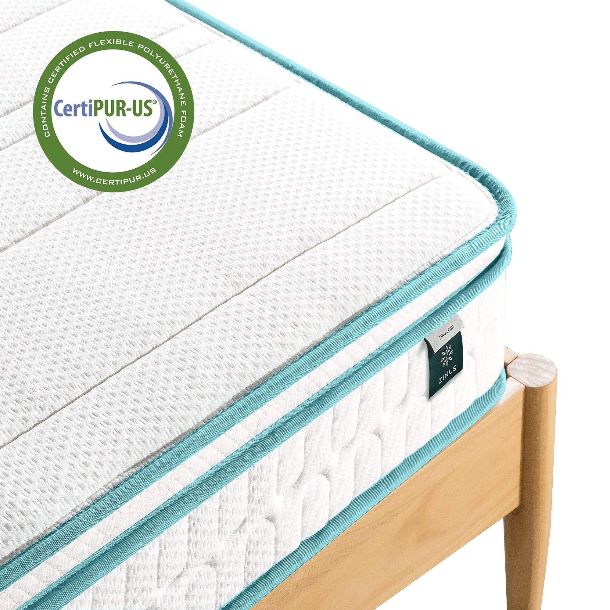 Euro Top Memory Foam Spring Hybrid Twin Mattress V11303