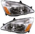 2003-2007 Honda Accord Headlight Driver and Passenger Side CAPA Certified Combination Lamp V5369