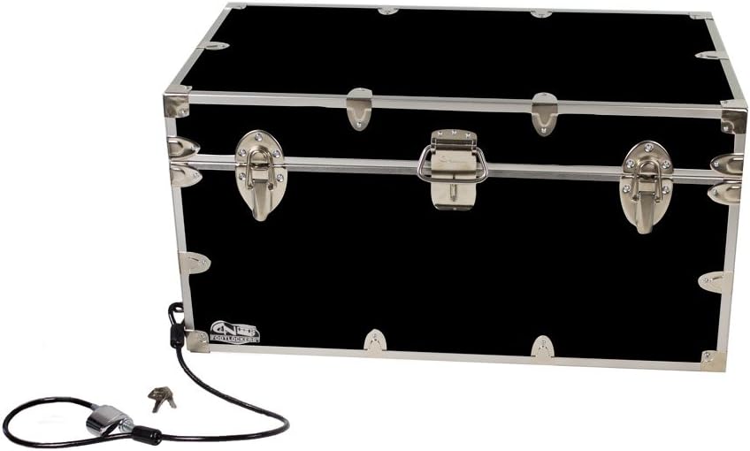 Large Storage Chest with Anchoring Cable Lock - 32 x 18 x 16.5 Inches M121861