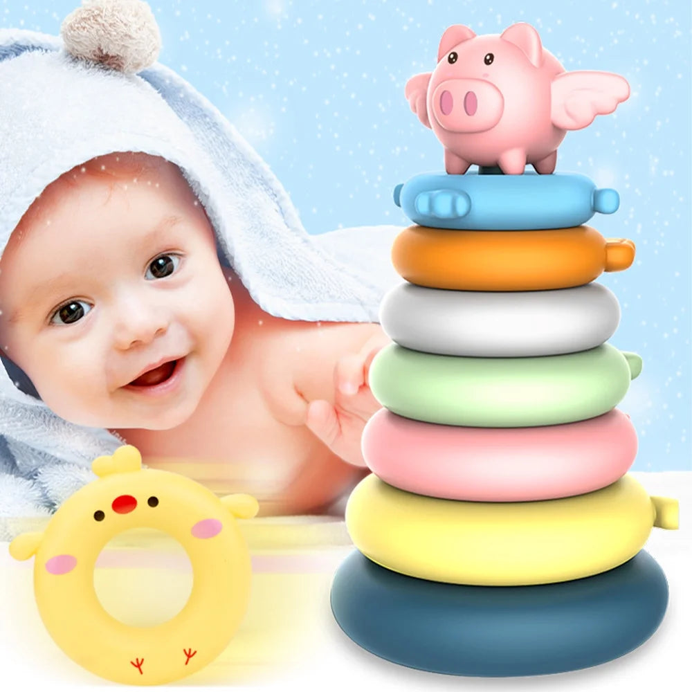 7 Pcs Stacking Rings Toys M258543