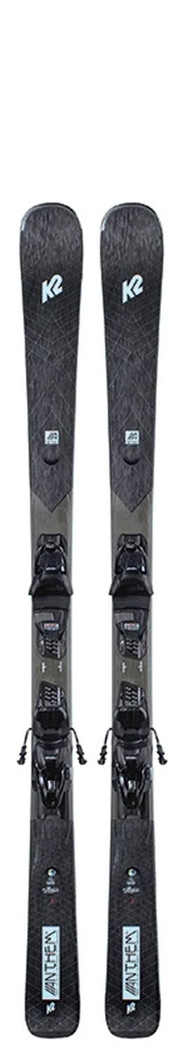 Black-Teal Compact Skis U621