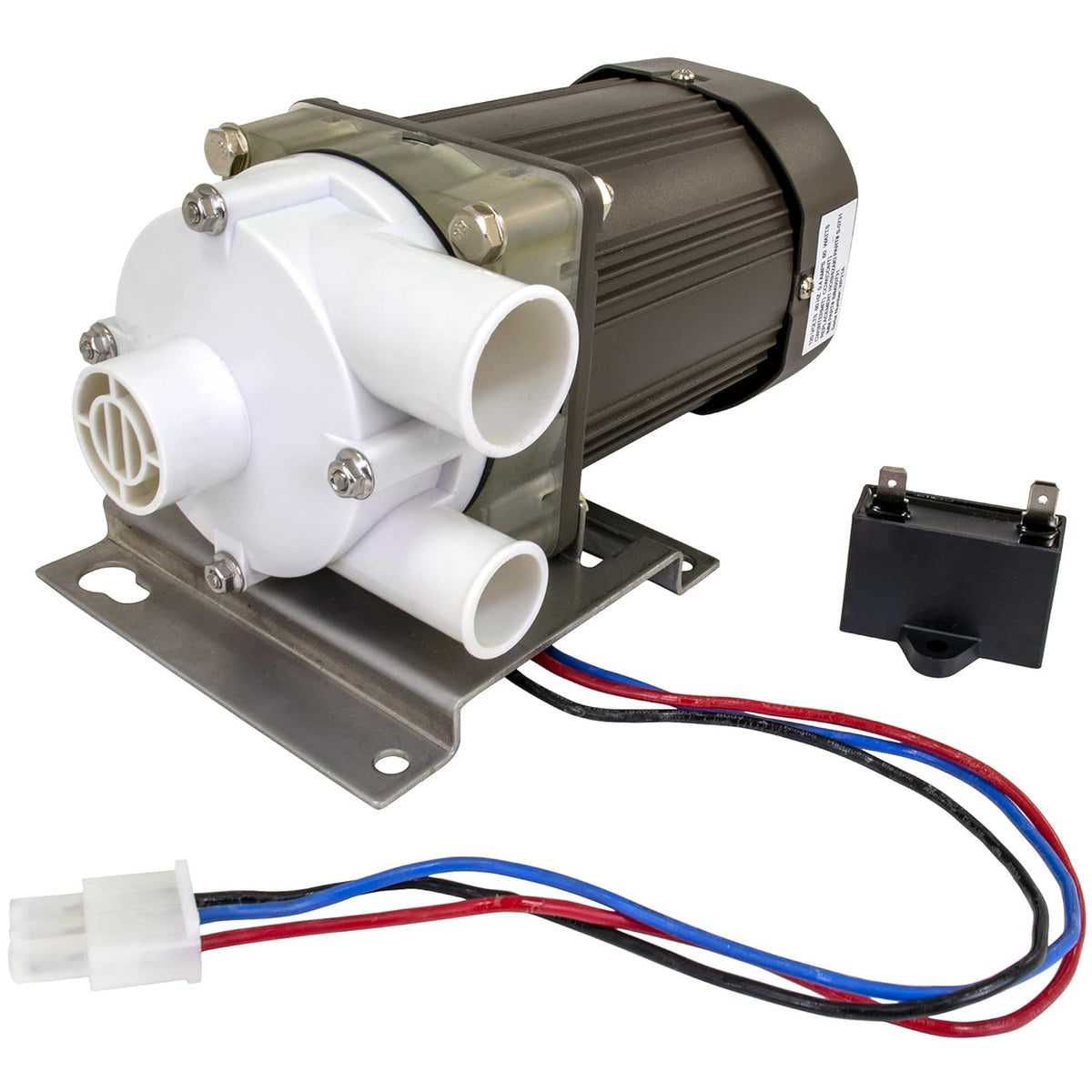 Ice Machine Motor Replacement with Mounting Plate and 14 inch Cable U9657