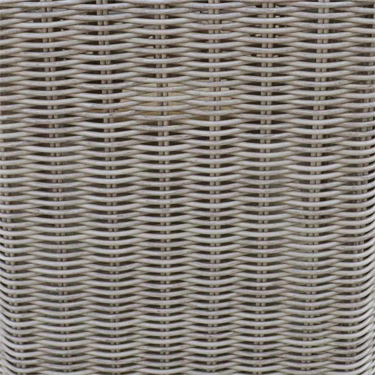 Curved Armless Outdoor Wicker Sofa in Grey H141