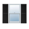 18x22W x 48x22H Vinyl Louver Shutters M21383
