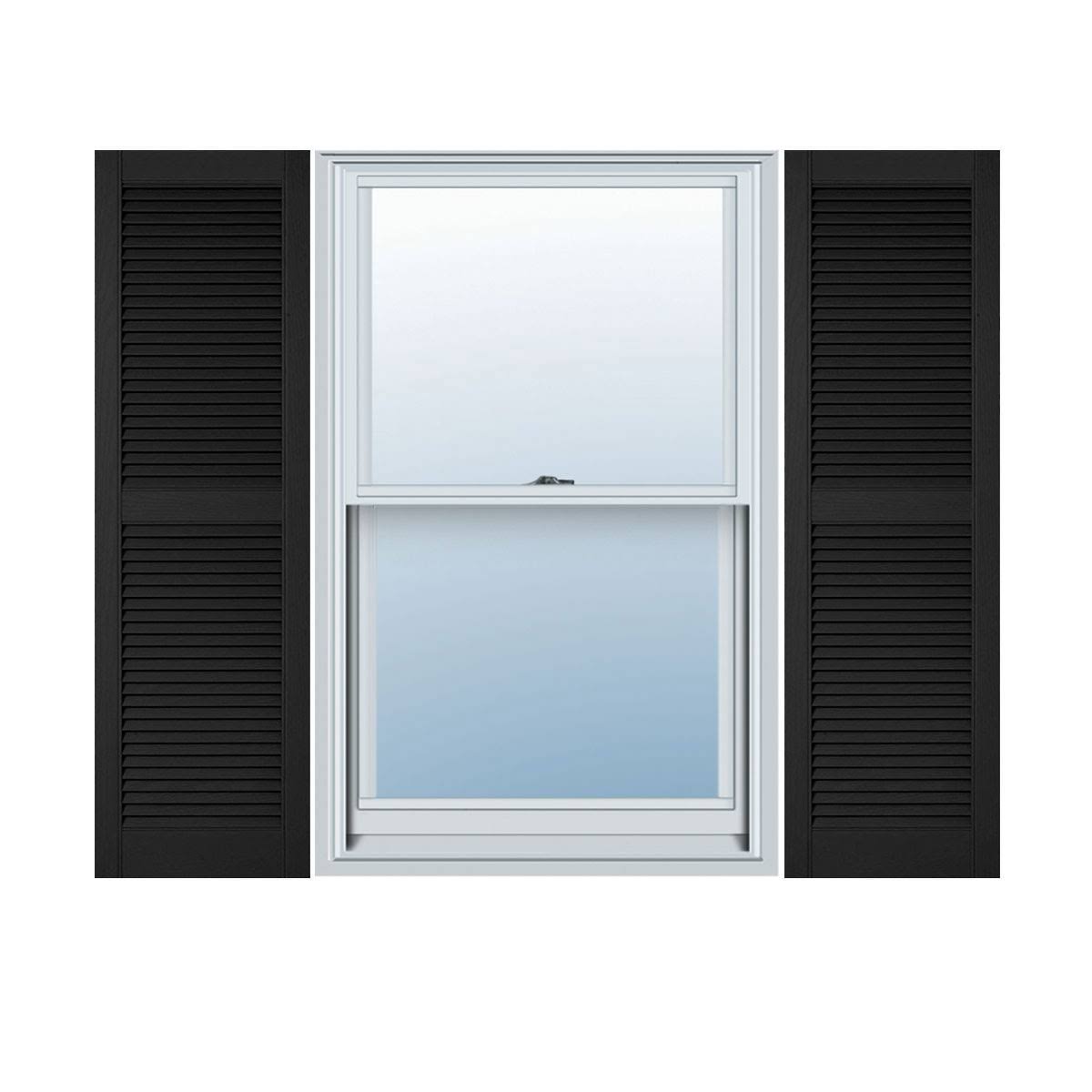 18x22W x 48x22H Vinyl Louver Shutters M21383