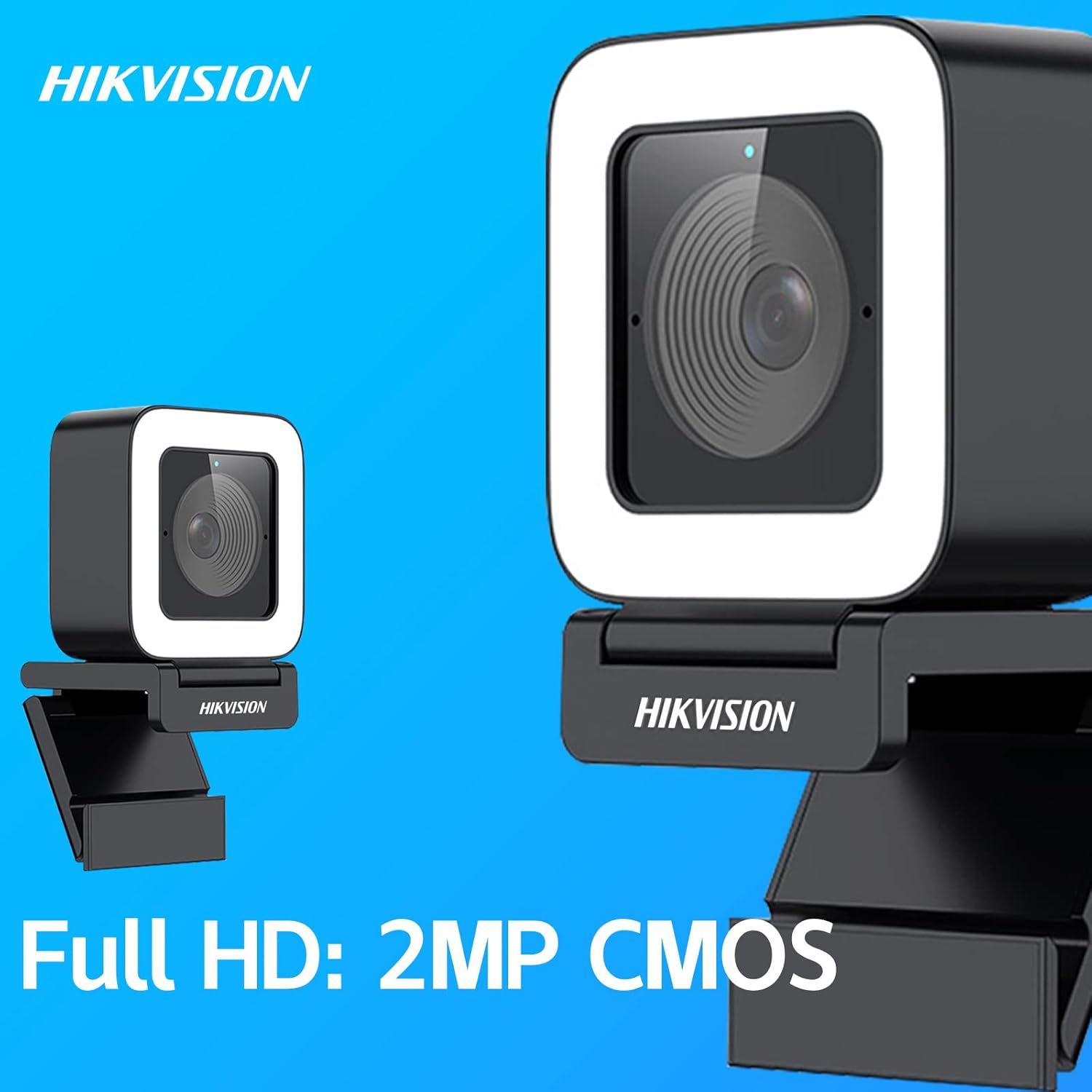 1080P 60fps HD Webcam with Light Microphone, Autofocus, Type C USB2.0, Tripod Pack of 2 R584