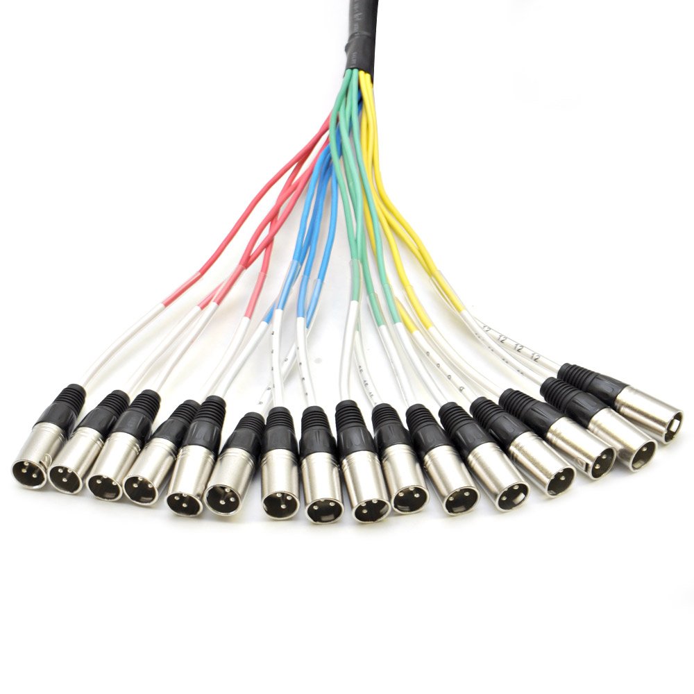 8 Channel 5' XLR Male to 1/4 TRS Snake Cable I426513