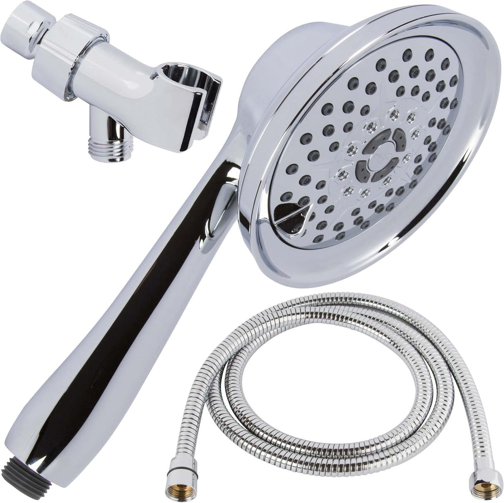 Chrome Pack of 2 Handheld Showerhead Kit with Hose and Mount I857682