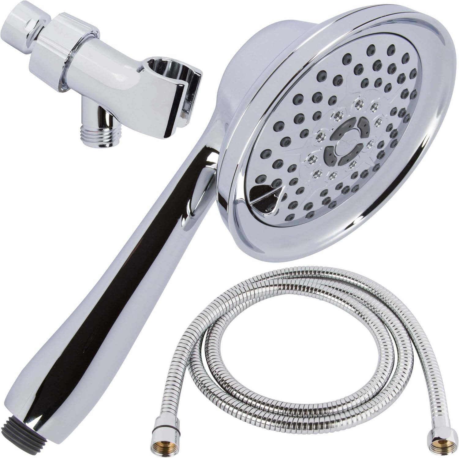 Chrome Pack of 2 Handheld Showerhead Kit with Hose and Mount I857682