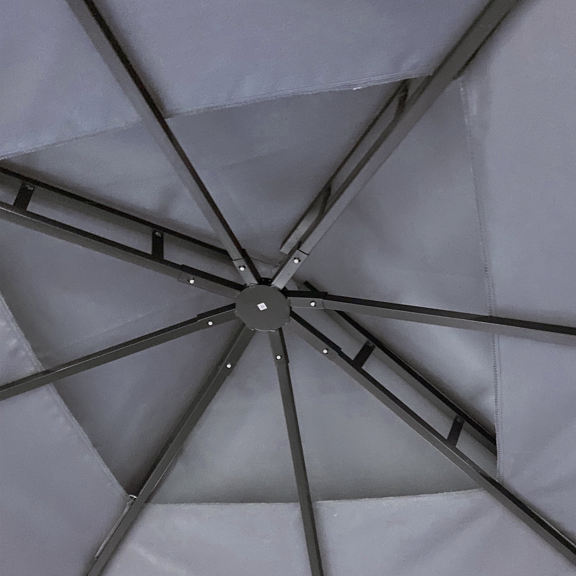 10 x 10 ft Steel Patio Gazebo with Curtain C645036