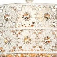 Crystal and Metal Hanging Lamp G869