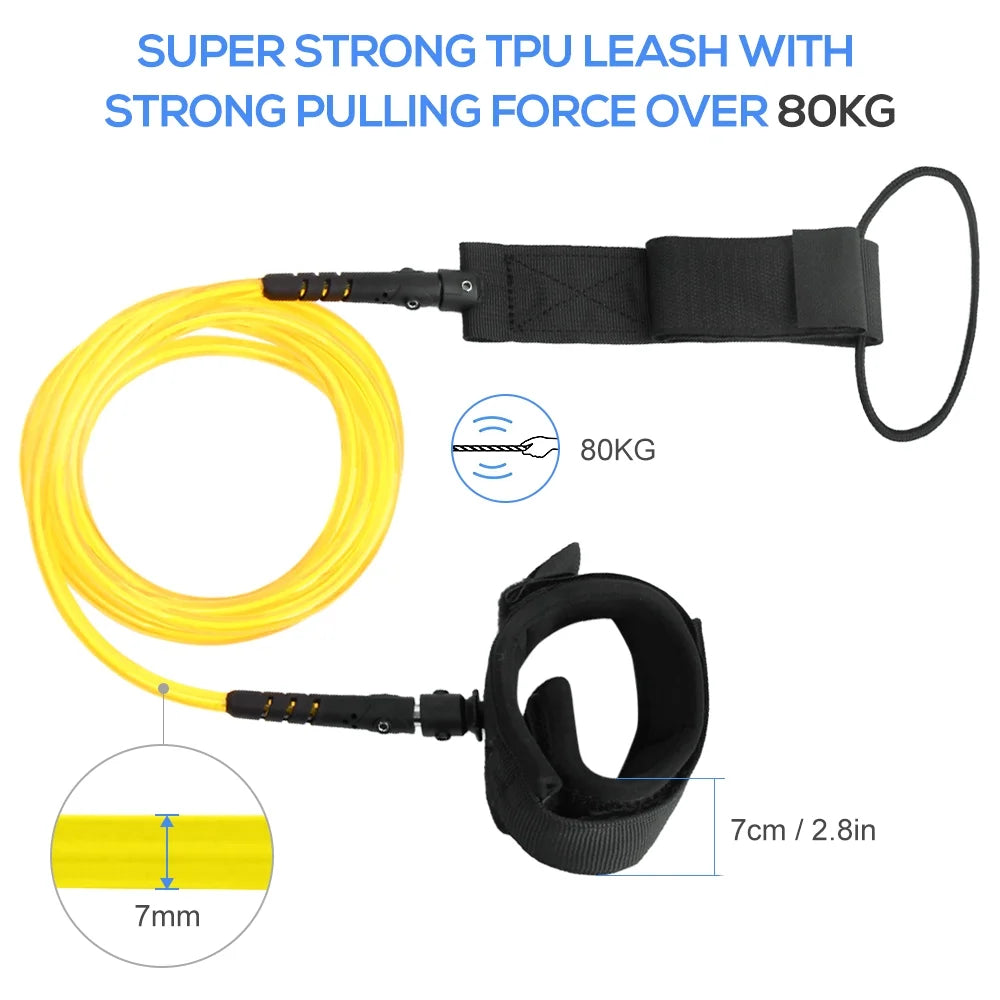 Surfboard Leash for Short Board Long Board Paddle Board Y392
