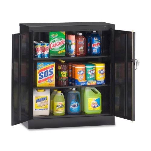 24 Gauge Steel Welded Counter High Cabinet, 2 Shelves, 150 lbs Capacity Y869351