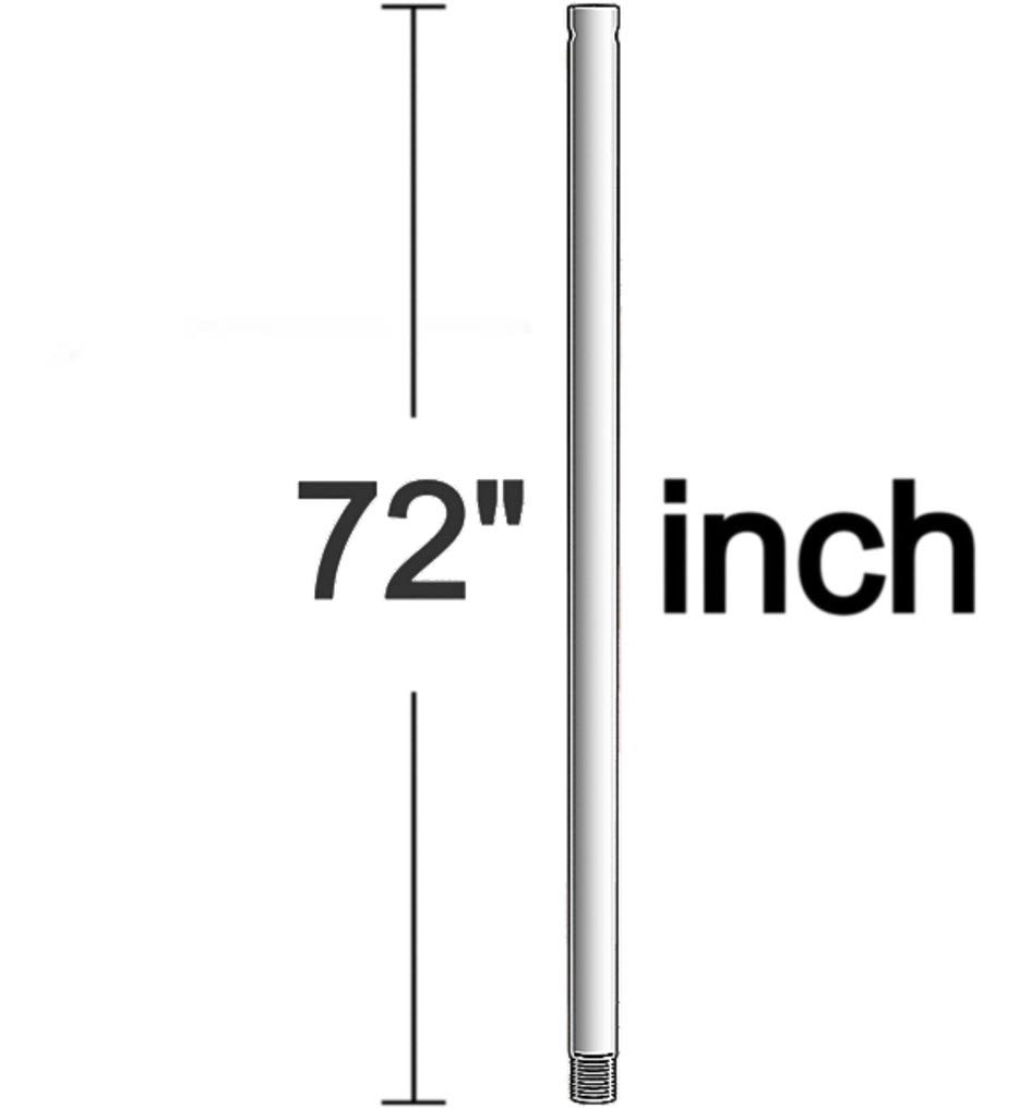 72x22 Downrod - Aged Pewter M6883