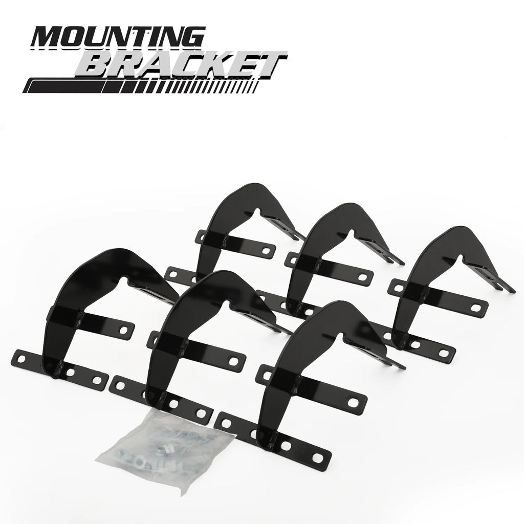 Black 6" Side Step Running Boards E953455