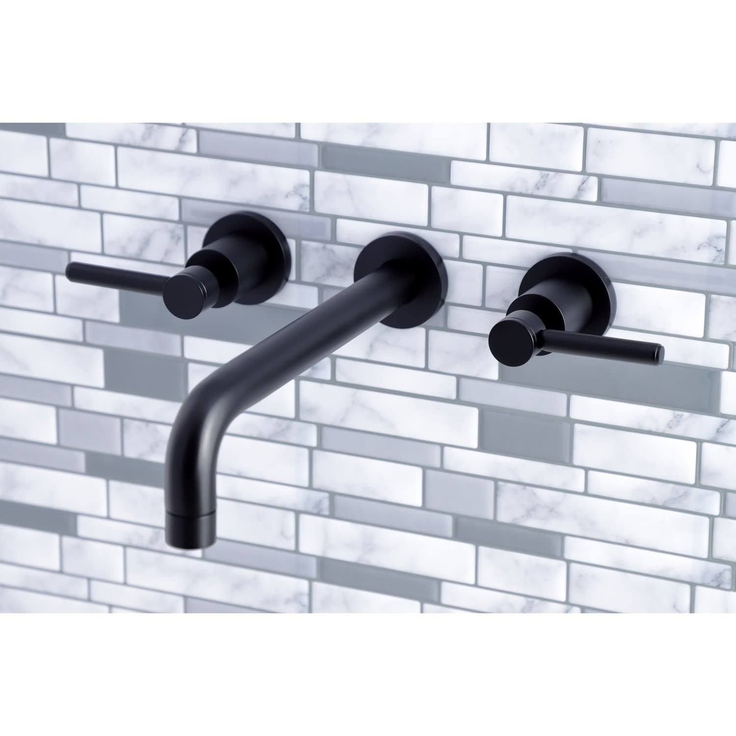 Oil Rubbed Bronze Wall Mount Roman Tub Faucet P65878