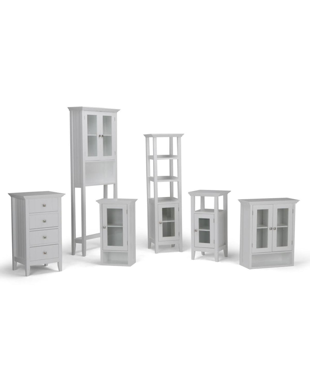 Double Door Wall Cabinet in Pure White X136