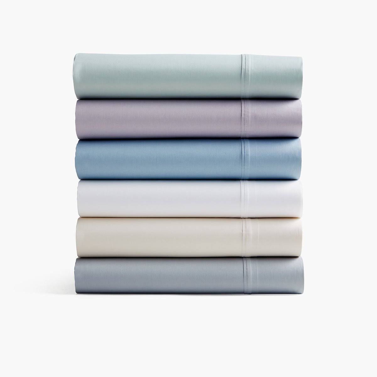 Queen Size Sateen Sheet Set in Slate Blue T359