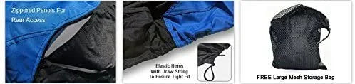 Blue / Black Jet Ski Cover with Trailer Straps and Storage Bag Y6140