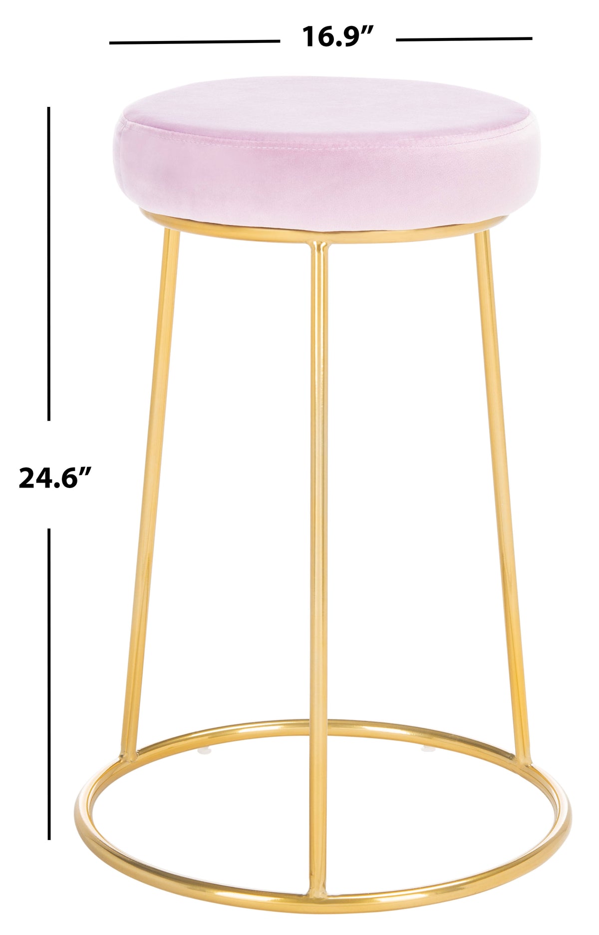 Round Counter Stool Seafoam Gold S846