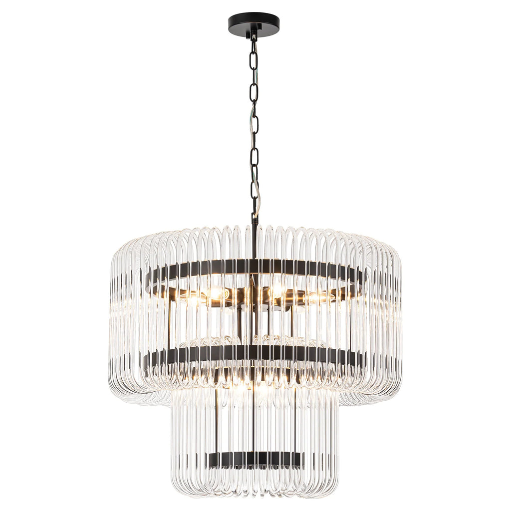 9-Light Dimmable Tiered Chandelier E1277
