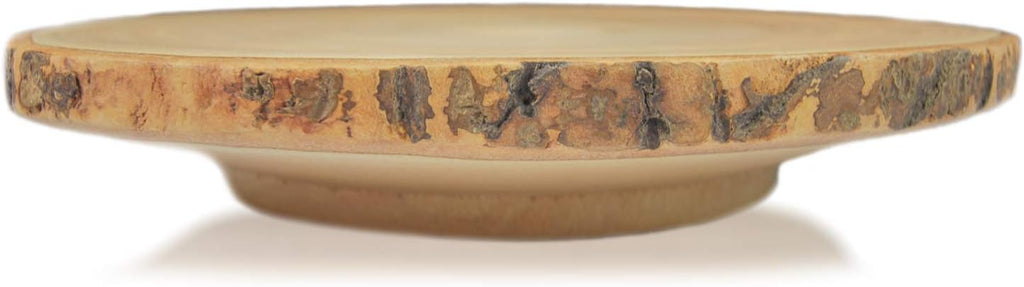 Circular Wood Cake and Pie Stand with Bark G960107