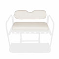 White Golf Cart Rear Flip Seat Replacement Cushion Set M53267