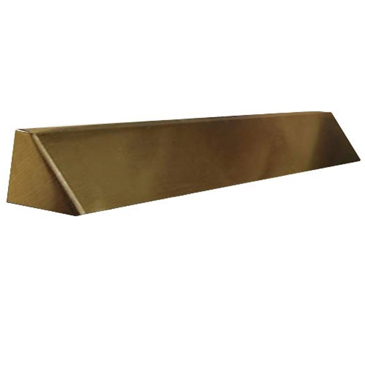 Antique Brass Square End Hood with Lintel Mount K58081