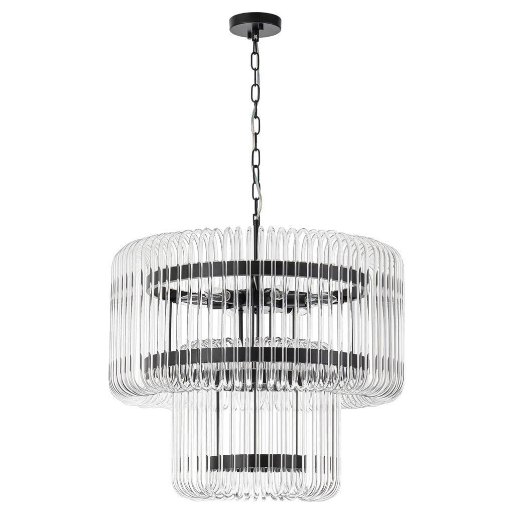 9-Light Dimmable Tiered Chandelier E1277